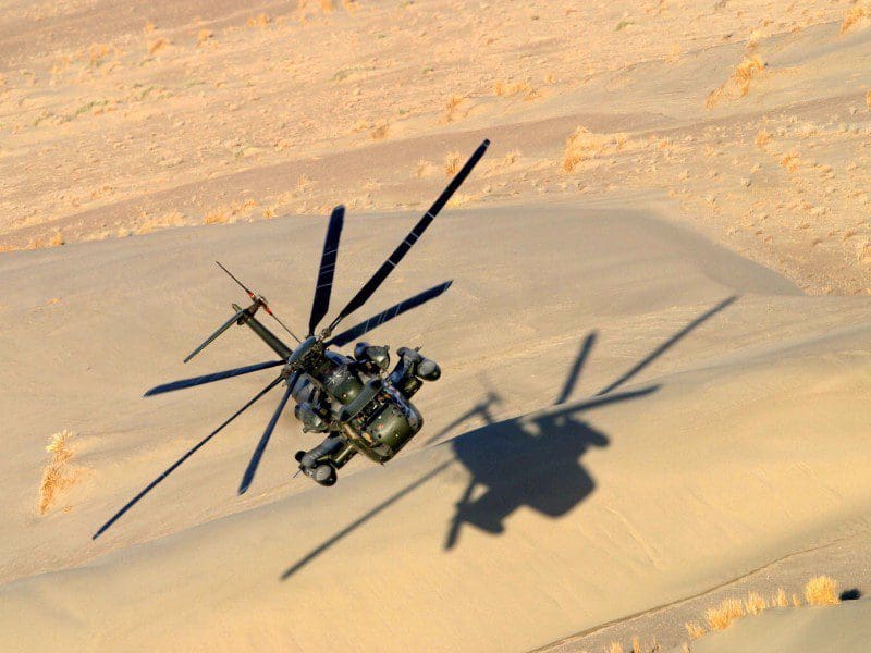 CH-53GS Sea Stallion operando en Afganistán. Imagen: Bundeswehr.
