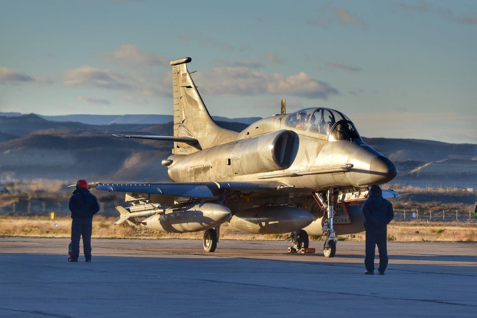 Los A 4Ar Fightinghawk Del G5C Despliegan En El Sur Argentino