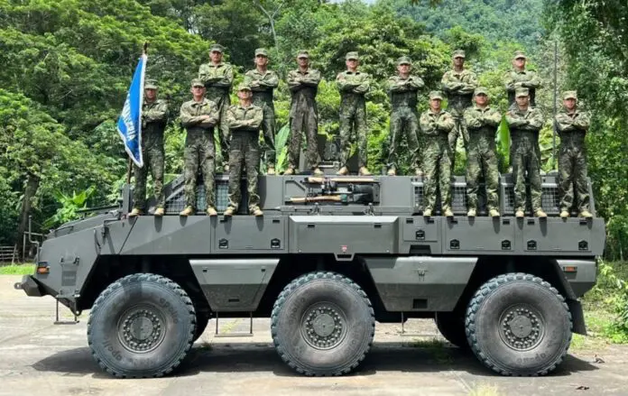 The Ecuadorian Army receives its first South African Mbombe 6x6 IFV  acquired through Elbit Systems