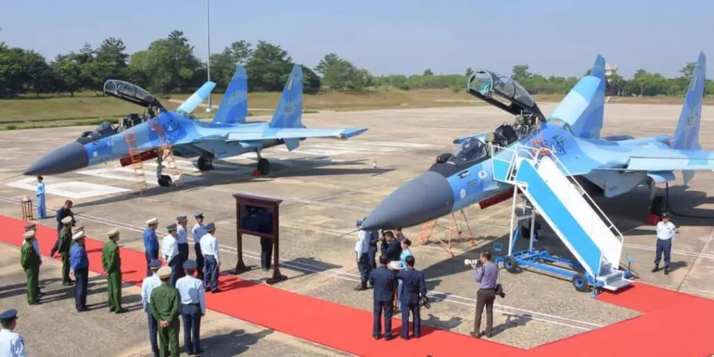 Russia completes delivery of six new Su-30SME fighter-bombers to the Myanmar  Air Force