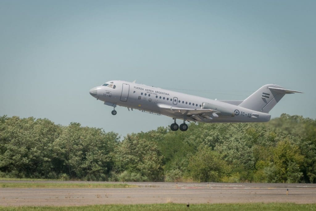 Fokker F-28 TC-52 - Créditos Ministerio de Defensa