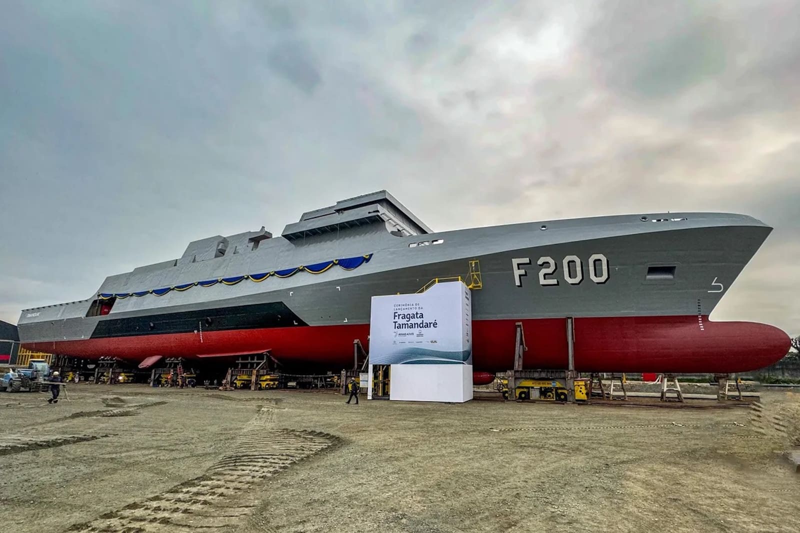 The Brazilian Navy launches first Tamandaré Class frigate