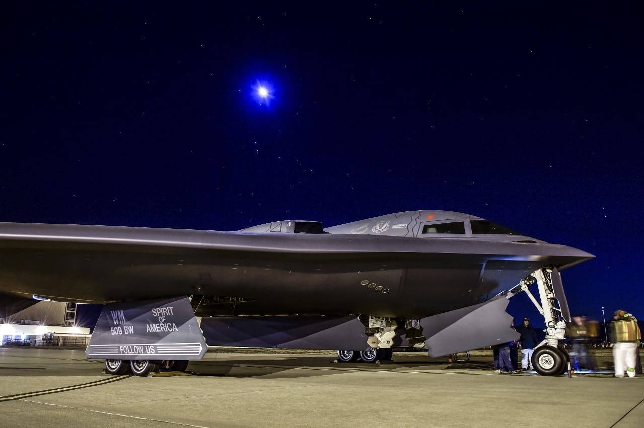 B-2 Stealth Bombers Of The U.S. Air Force Carried Out Strikes Against ...